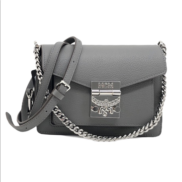 mcm grey crossbody